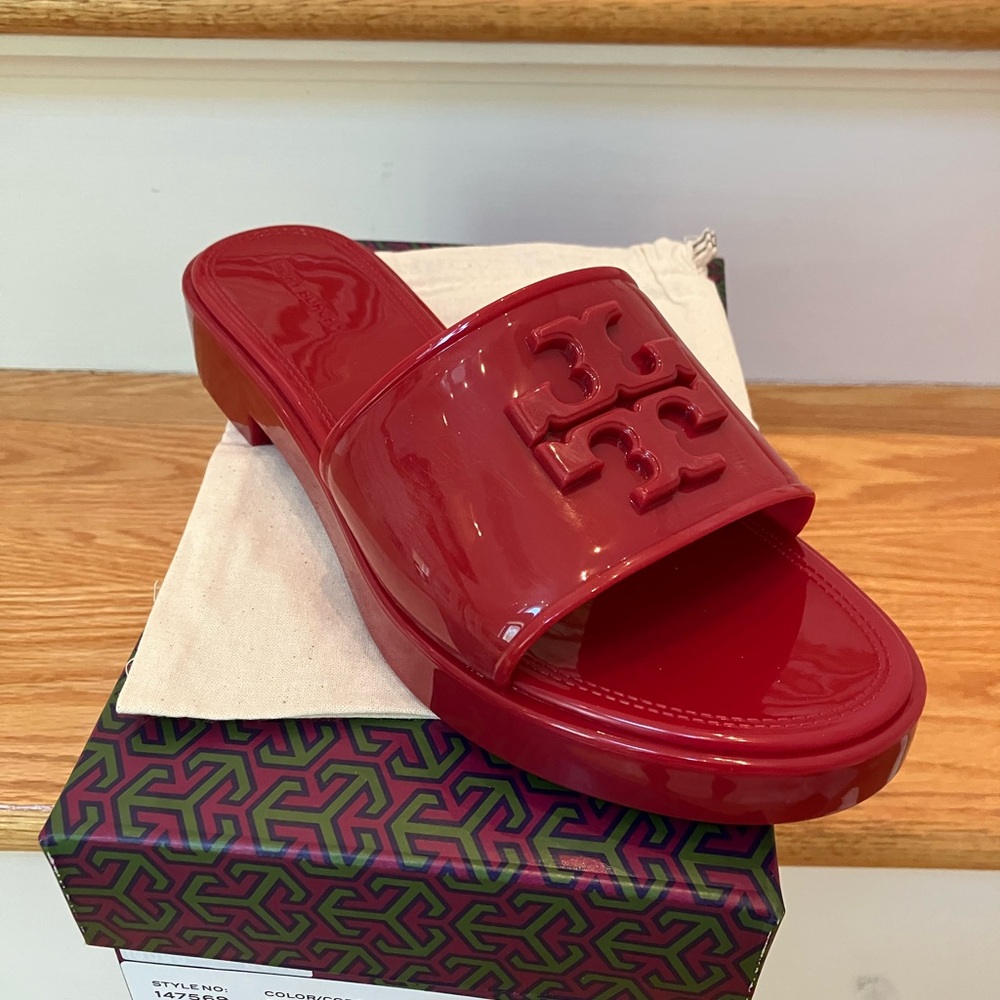 Tory Burch Eleanor Jelly Sandal Tory Red